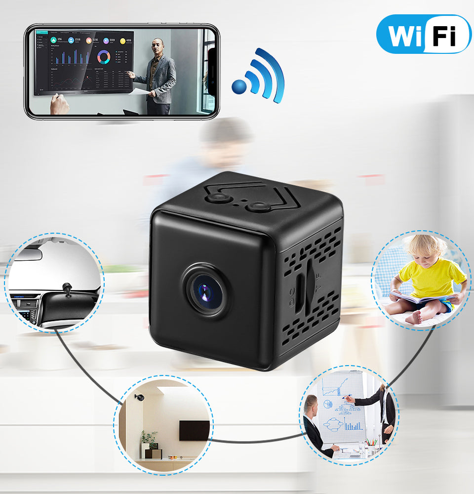 HD Camera con scheda 16GB Wireless IP Camera HD Night Vision WiFi Camera